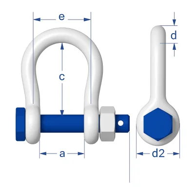 Wide Opening Mooring Shackle