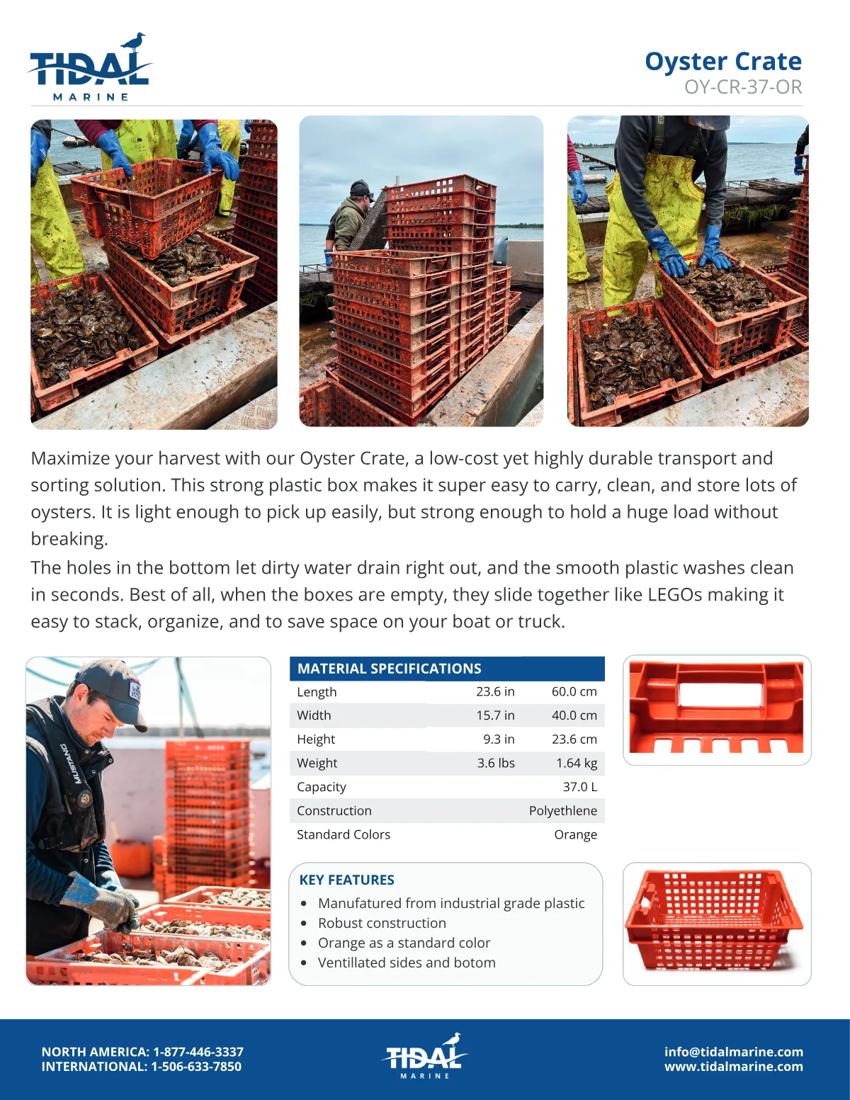 Spec sheet for OY-CR-37-OR