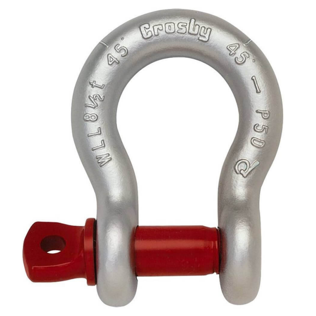 Load Rated Screw Pin Shackle Designed for applications requiring quick and easy rigging, this screw pin anchor shackle provides a secure yet easily removable connection.